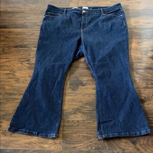 Ava & Viv High Rise Flare Dark Wash Jeans SZ 26